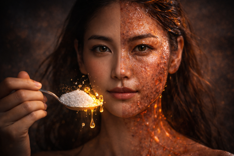 น้ำตาลทำให้หน้ามันจริงไหม? เจาะลึกกลไกอินซูลินกับต่อมไขมัน