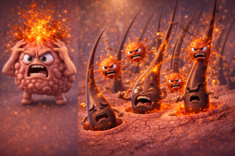 ความเครียดทำให้ผมร่วงได้อย่างไร