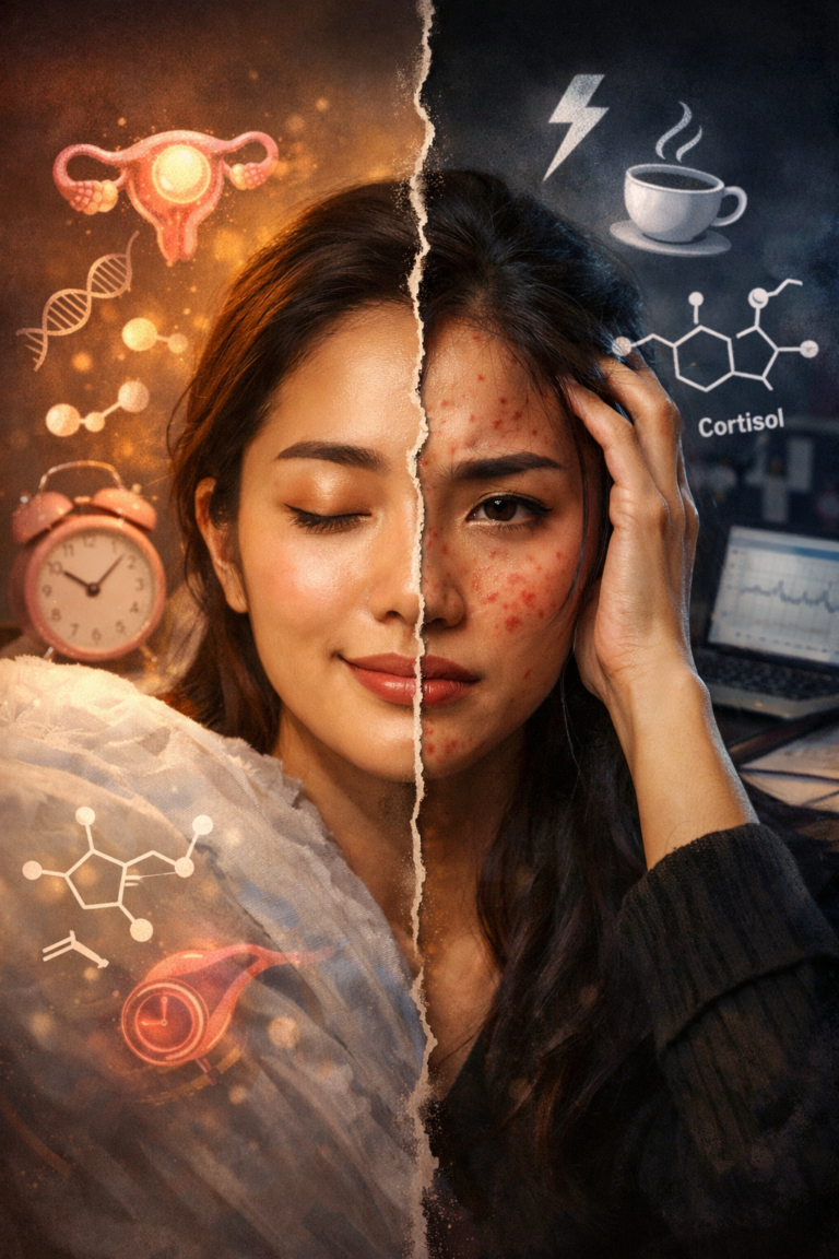 เช็คสิวฮอร์โมน/เครียด