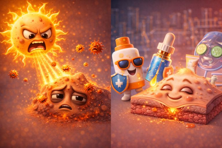 แสงแดดทำให้ผิวหมองได้อย่างไร และวิธีฟื้นฟูอย่างถูกต้อง